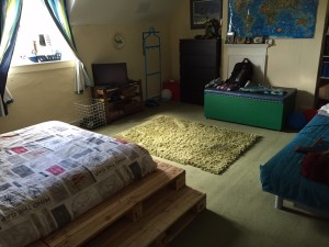 Ben's bedroom tidy