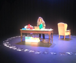 Claire Wyatt plays me in my play "Take Me To The Oscars"